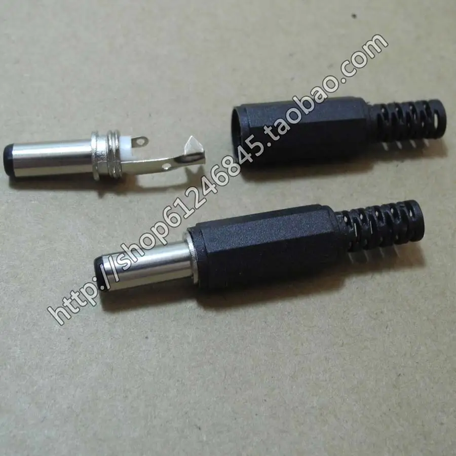 

Free shipping For DC electrical source adapter interface 5.5 * 2.1 plug weld line
