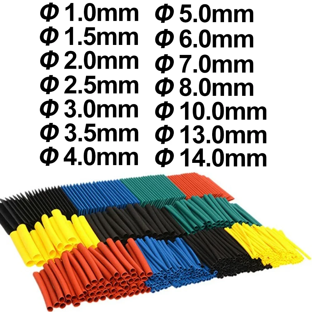 Heat shrink tubing heat-shrink tubing thermoresistant tube heat shrink wrapping kit electrical connection wire cable insulation sleeved protector