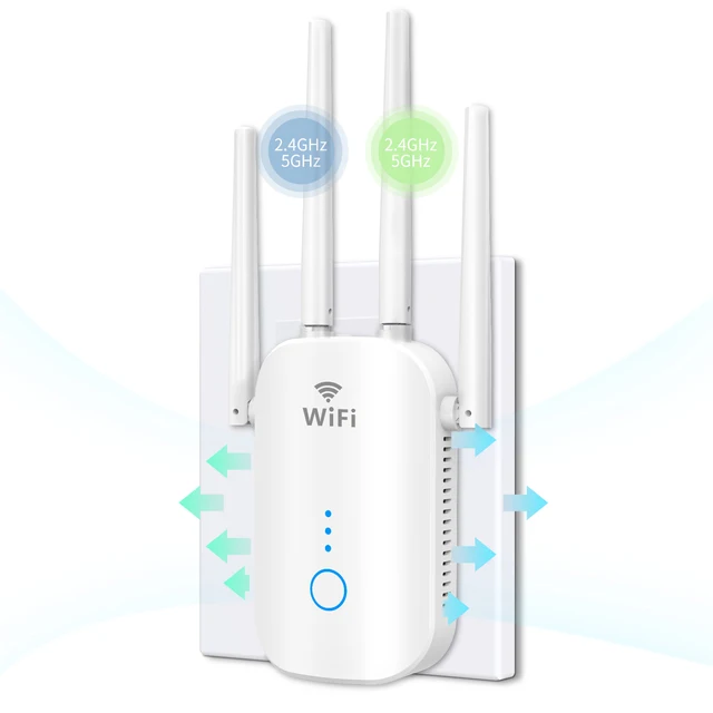 Wifi Extender Booster 1200mbps Wifi Range Extender Dual Band Ac1200  2.4g/5.8g Wifi Signal Booster Repeater Wireless Extender - Routers -  AliExpress