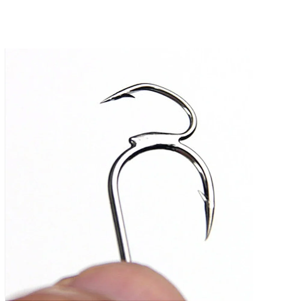 10Pcs 5# 7# 11# High-carbon Steel Two Strength Tip Sharp Fighting Fishing Hook With Barbed Fish Gear For Fishing