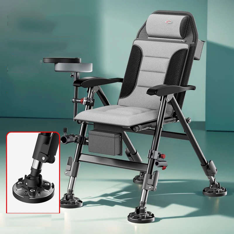 Chaise de pêche pliante européenne renforcée pour camping portable confortable siège pêche eau douce