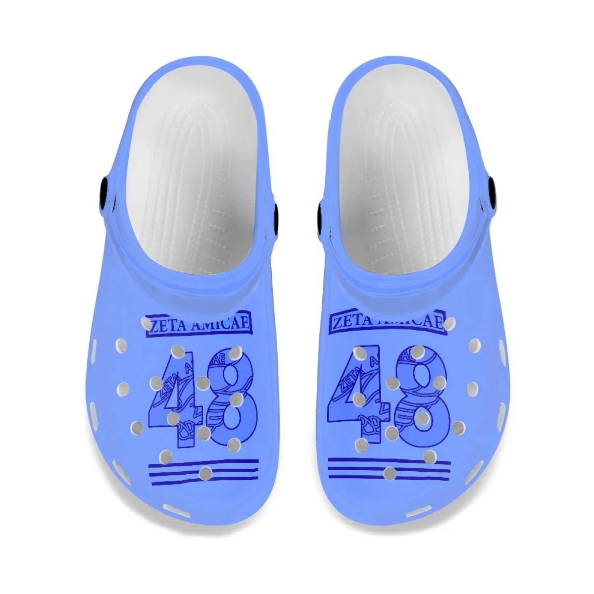 Zeta Amicae Sorority Gifts Friends Of Zeta Designer Fashion Heel Strap Lightweight Garden Shoes Comfortable Sandals For Women