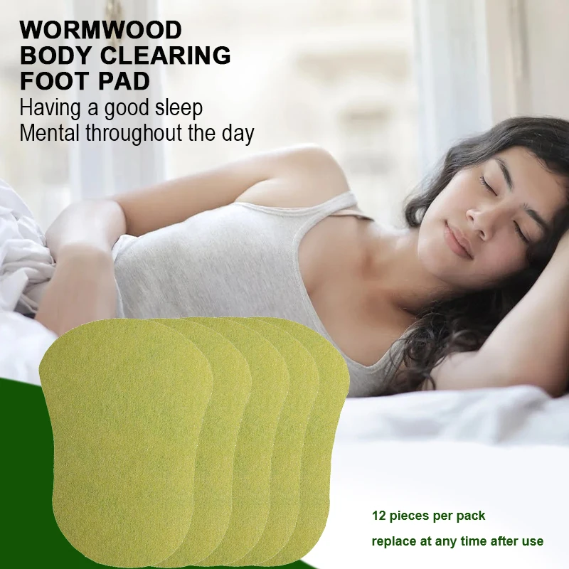 12Pcs Natural Herbal Foot Patch Foot Pads Care And Relaxation