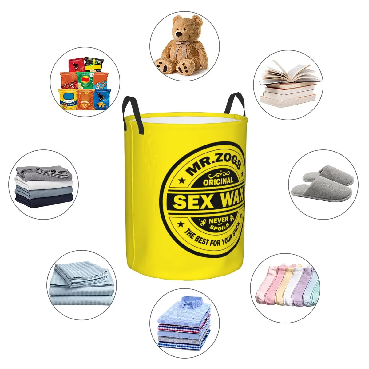 Foldable Clothes Hamper Laundry Basket For Baby Kids Toys Storage Bin Mr Zogs Sex Wax