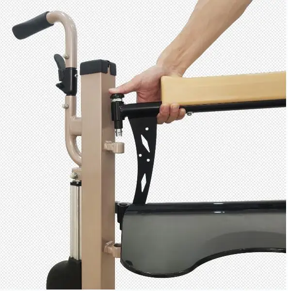 Medical Safety Electric Patient Transfer Lift Chair Adjustable Commode Chair With Controller 4