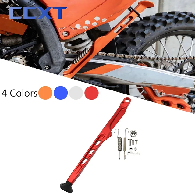 Piede Cavalletto Laterale Per Moto Enduro - KTM, Husqvarna, GasGas, Colore Arancione - Foto 3