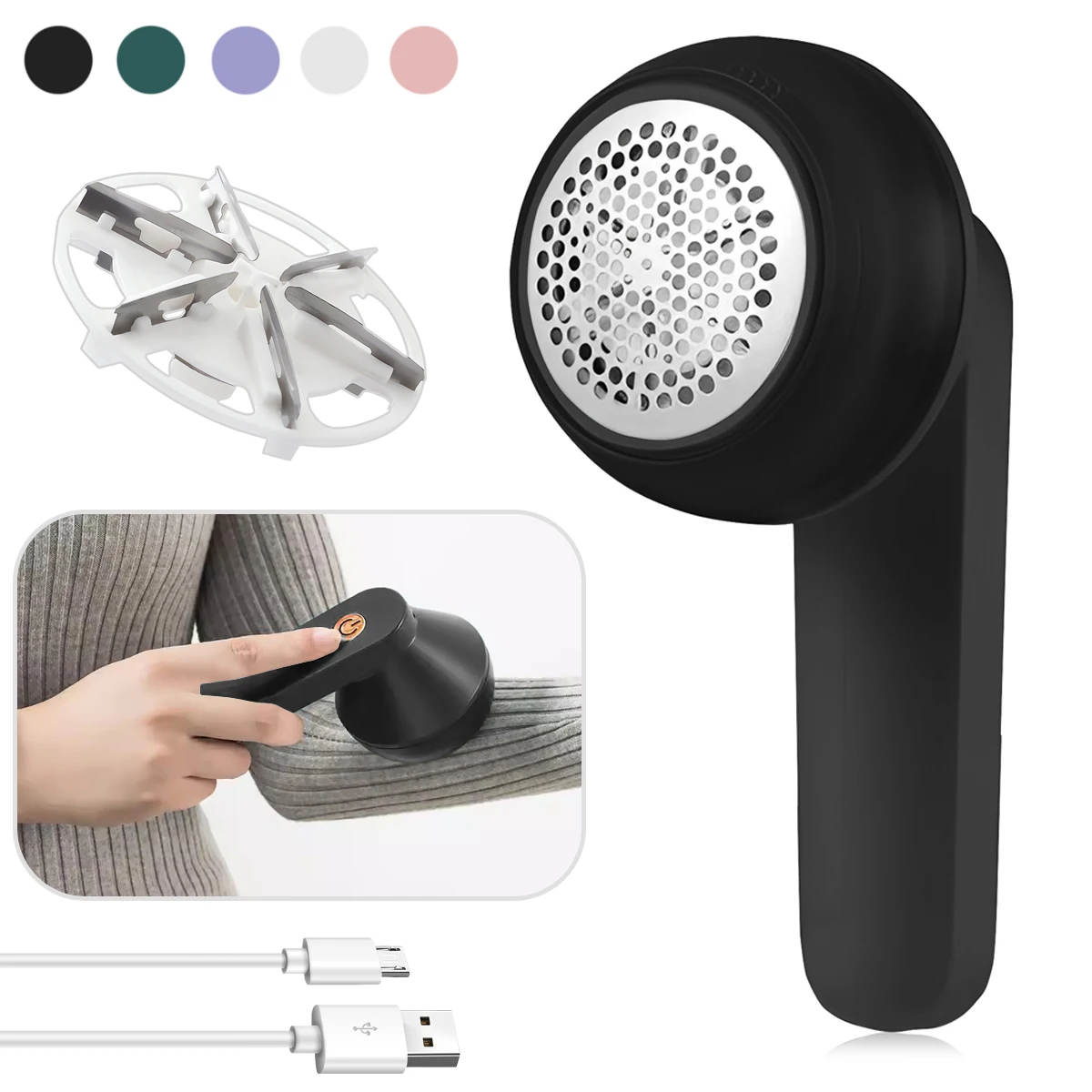 Electric Lint Remover Rechargeable Pellet Fabric Shaver For Clothing Clothes Fluff Remover Portable Hair Balls Fuzz Removers 1