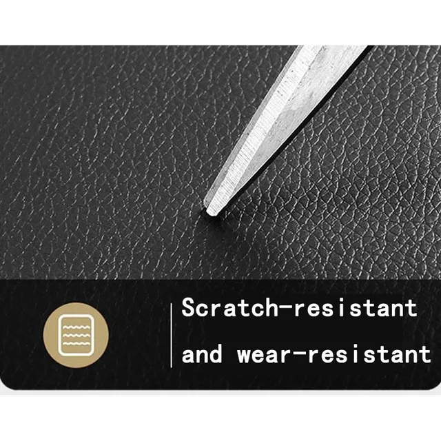 Patch Riparazione Pelle PU 60x137cm - Adesivo Per Divani, Sedie Auto, Borse E Mobili (Grigio Scuro) - Foto 3