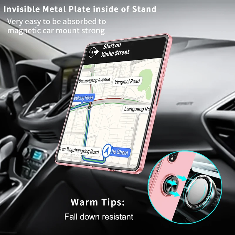 Ultimate Magnetic Ring Kickstand Armor Phone Cover