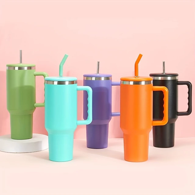 Stainless Steel Cups Lids Straws  Stainless Steel Double Insulation Cup -  Stainless - Aliexpress
