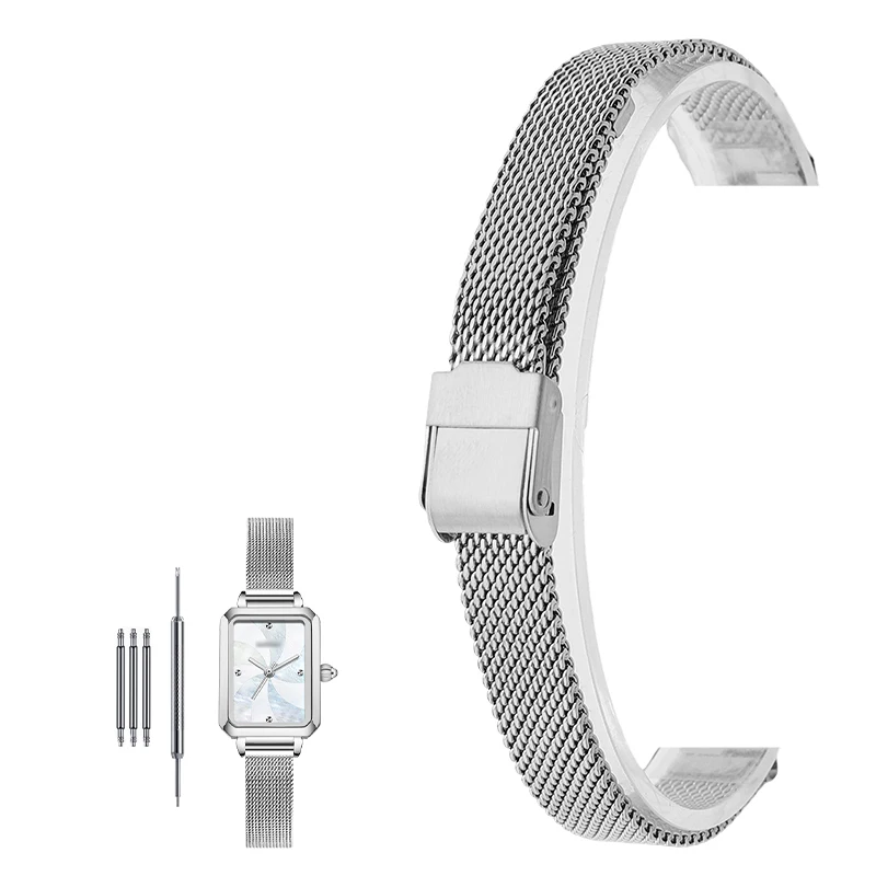Elegant Gold Milanese Stainless Steel Watch Band - Universal Fit Bracelet