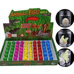 60pcs/box Magic Water Hatching Inflation Growing Dinosaur Eggs Toy For Kids Gift Child Educational Novelty Gag Toys GYH