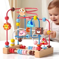 Montessori Maze Circles Around Beads Abacus Math Puzzle Early Learning Educational Wooden Toys For Children Kids1 2 3 Years 2
