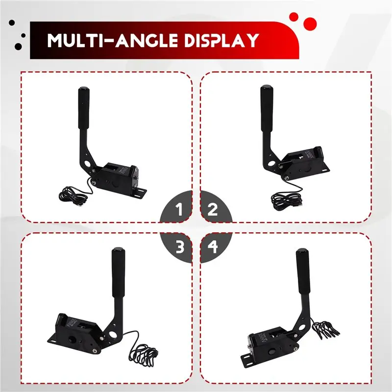 게임 핸드브레이크 시뮬레이터 랠리 브레이킹 시스템 핸드브레이크 (로지텍 G29 / G27 / G25 PC USB RS-HB034 호환)