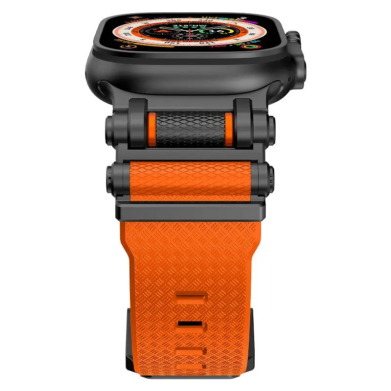 Premium Durable Metal Connector Watch Strap with TPU Sport Band