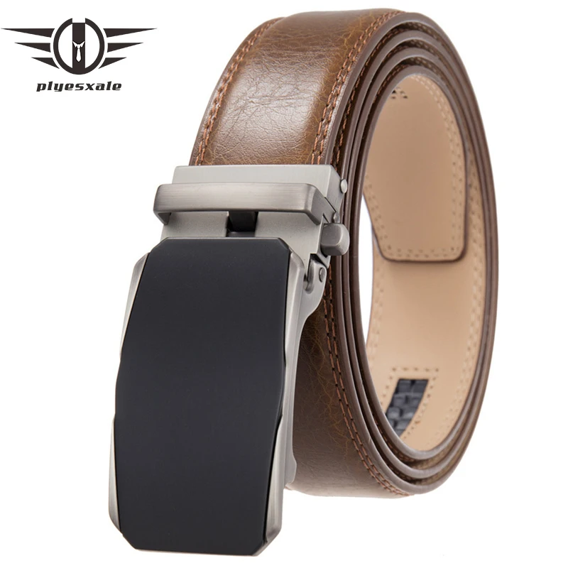 

Top Quality Mens Tan Brown Belts Luxury Adjustable Genuine Leather Belt For Men 3.5cm Width Formal Suit Waist Belt Male G1195
