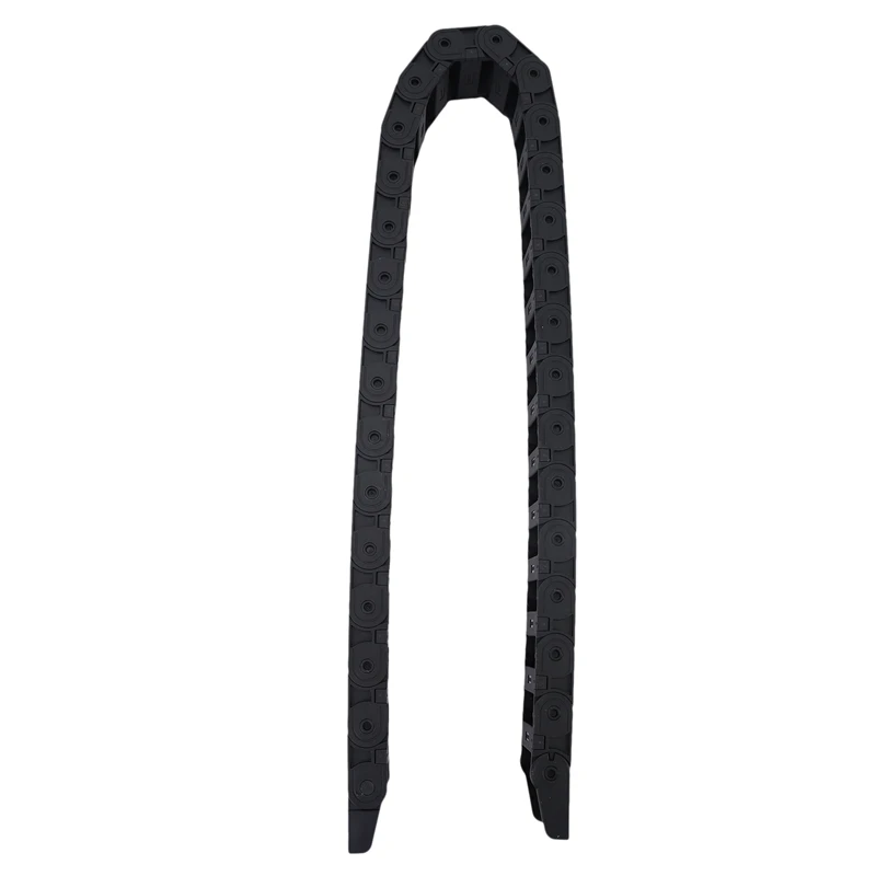3X18Mm X 37Mm 검정색 유연한 반 밀폐형 케이블 드래그 체인, 1M 39.4 인치