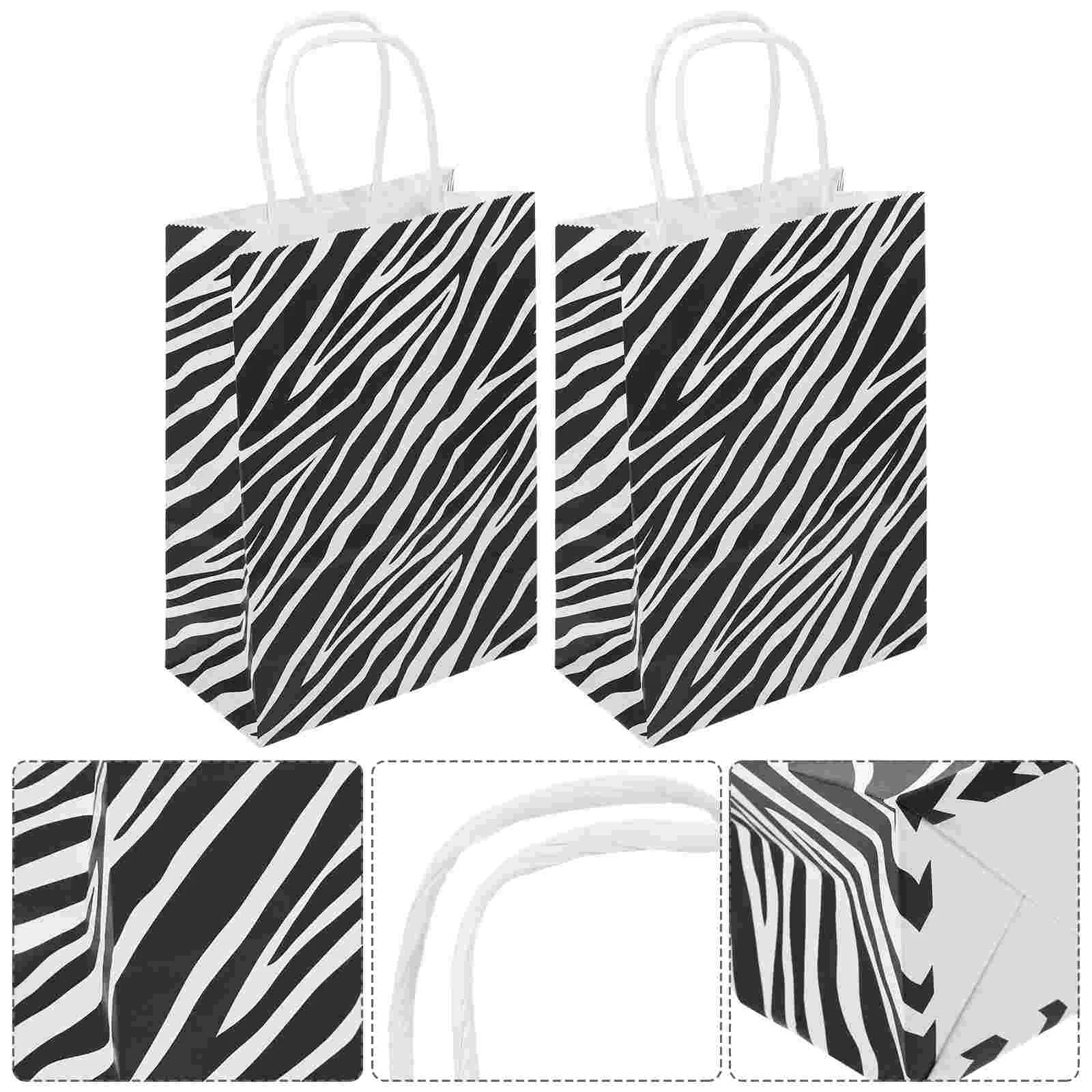 

10 Pcs Gift Bag Bags Wrapping Animal Shopping Favor Paper Small for Gifts with Handles Party Supplies