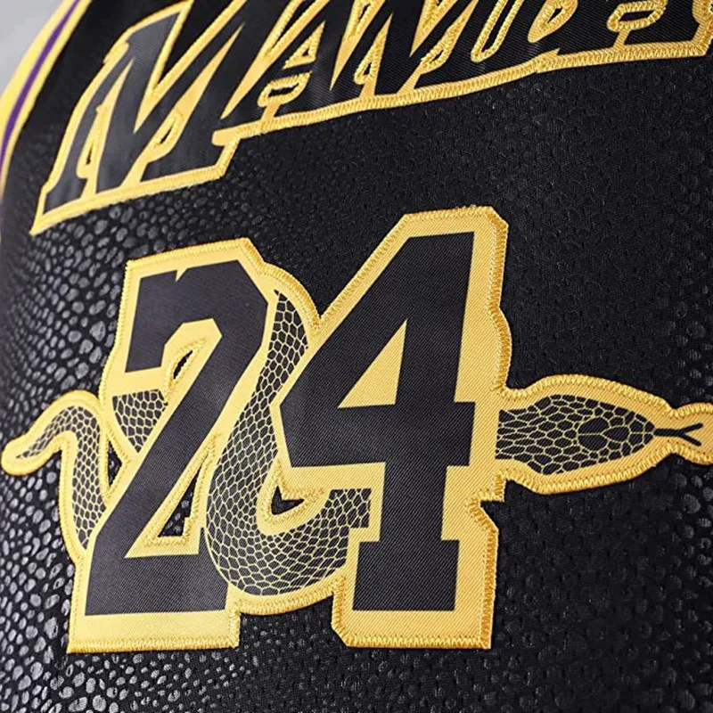 Basketball Jerseys Men Legend 24 Bryant Athletic Sports Women Snakeskin MAMBA Embroidery High Street Hip Hop Sportswear
