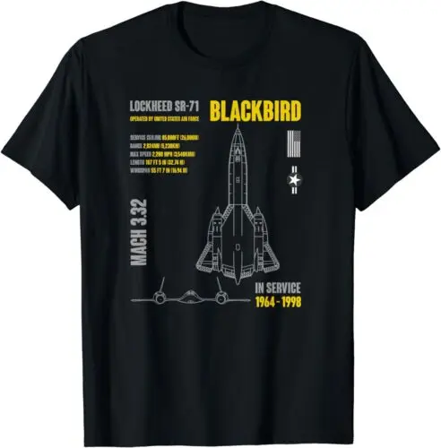 

Новинка, ограниченная серия, Blackbird USAF, военный самолет lockвэйд, футболка