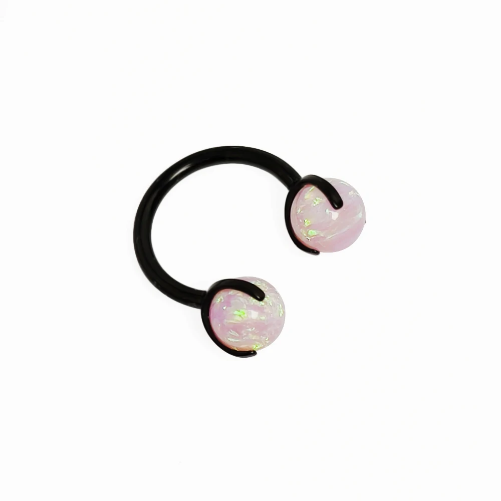 ASTM F136 Titan Tragus Piercing 16G Schwarz Nasenringe Zirkon Klapp Knorpel Septum Ohrring Piercing Körperschmuck Großhandel – Detail 17