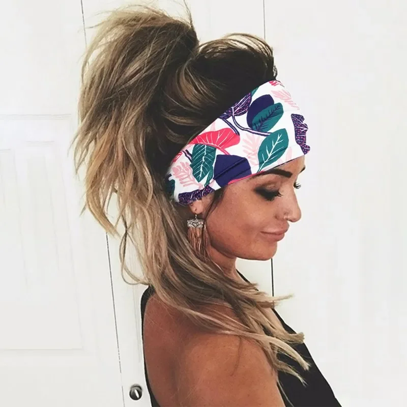 Tie Dye Cycling Yoga Sport Sweat Headband Women Sweatband for Men Women Yoga Hair Bands Head Sweat Bands Sports Safety
