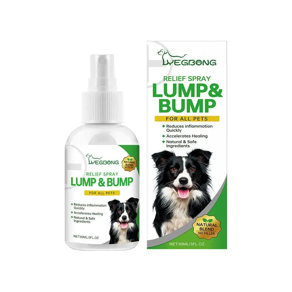 Swelling Relief Spray for Dogs Cats Pets Skin Care Spray Lump Bump Removal Healing Aid and Skin Repair Reduce Inflammation