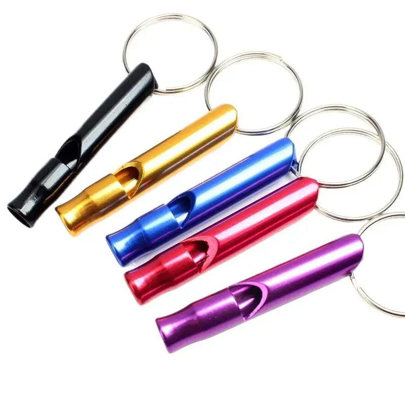 1/3Pcs Kleine Multifunktionale Aluminium Notfall Überleben Pfeife Schlüsselbund Camping Wandern Outdoor-Tool Ausbildung Pfeife – Detail 8