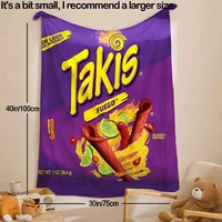 1PC Vibrant Takis Chili Pattern Soft Flannel Blanket Ultra Cozy Bed Sofa Travel Throw Blanket Perfect Birthday Gift 1