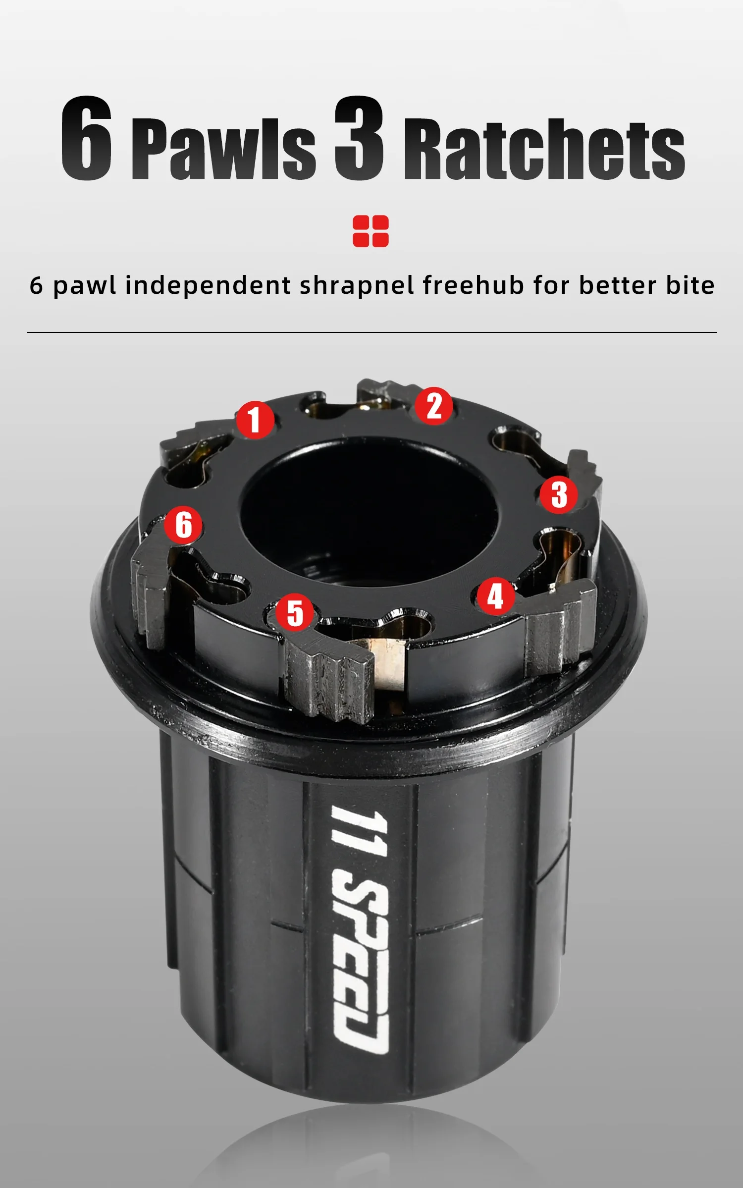 28 32H MTB Bicycle Noise Loud Hub 6 Pawl 120T Boost 15x110