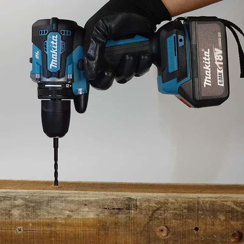 Makita DDF487 Cordless Brushless Electric Drill Driver Compact High Torque LXT Electric Variable Speed Brushless Motor Tool 4