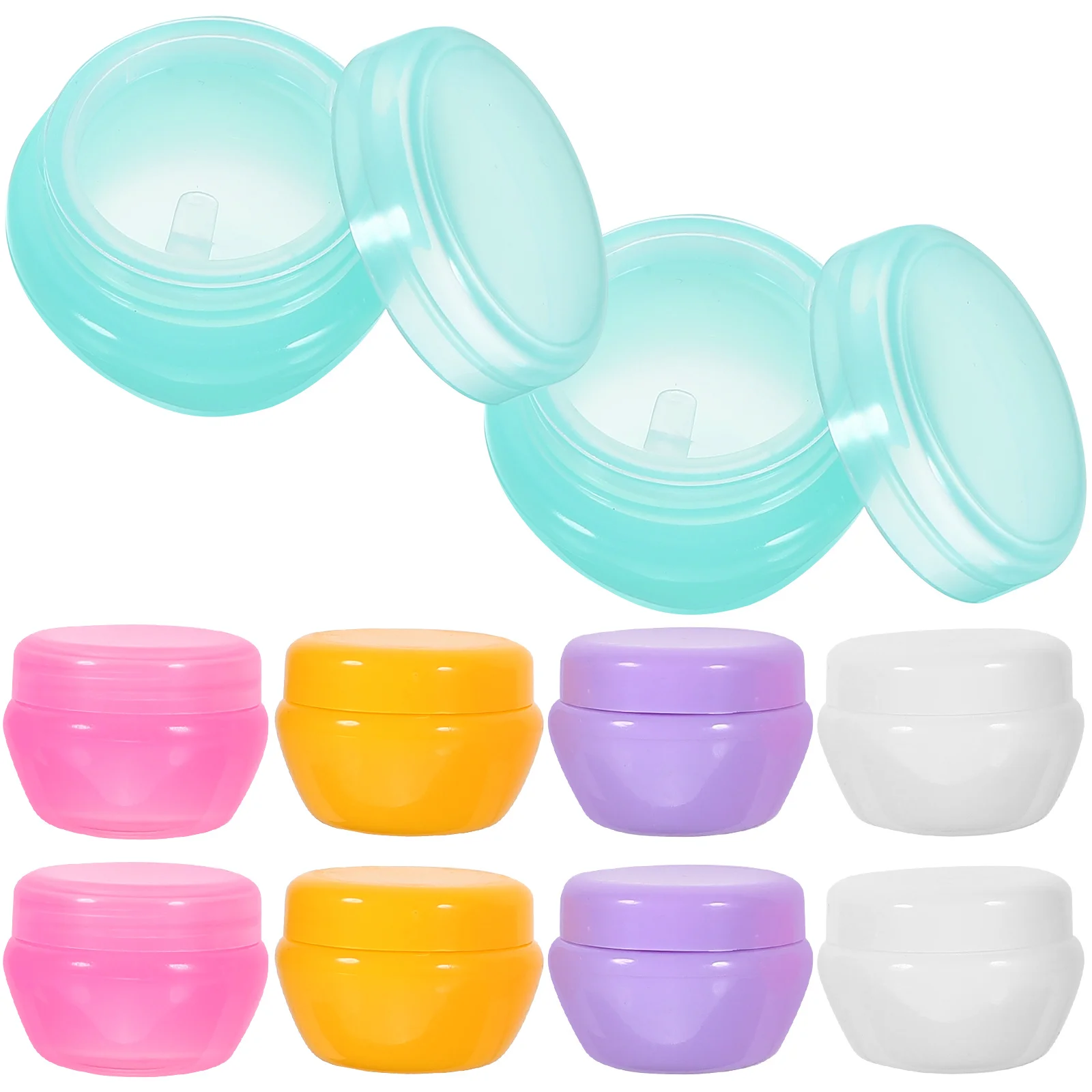 

10 Pcs Cream Empty Container Travel Lotion Containers Face Jar Small Bottles Refillable Plastic