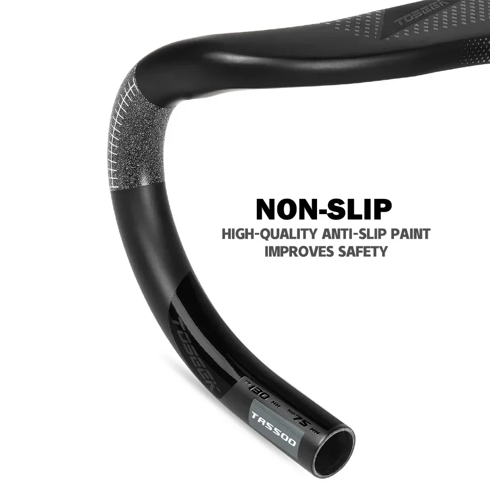 TOSEEK TR5500 T800 Carbon Fahrradlenker Rennrad Integrierter Lenker mit Fahrradcomputerhalterung Vollständig interne Kabelführung – Detail 14