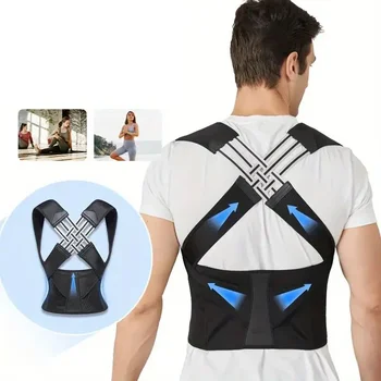 Back Brace Posture Corrector with Lumbar & Shoulder Support for Pain Relief 1