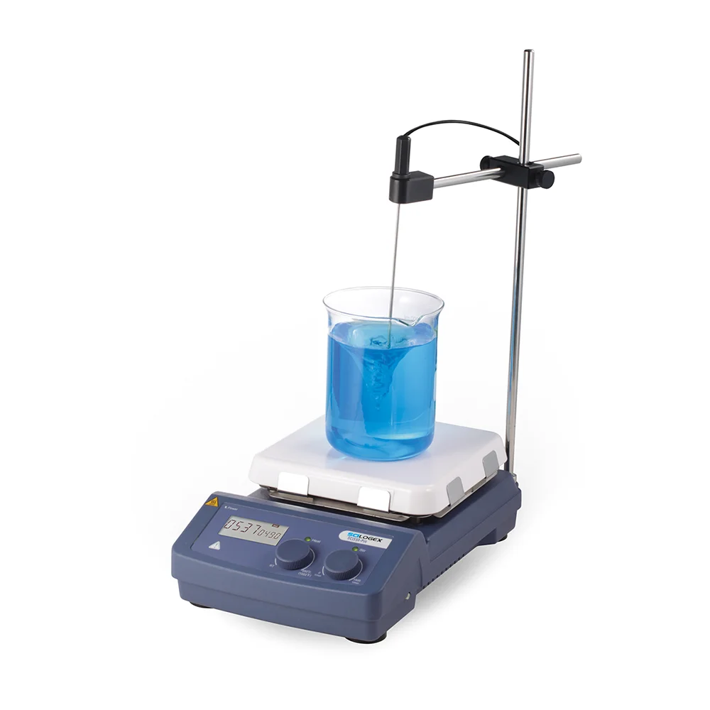 

SCILOGEX SCI550-Pro LCD CNC нагревательный 7-дюймовый квадратный пластинчатый Магнитный мешалка, тепловая выходная мощность 1000 Вт