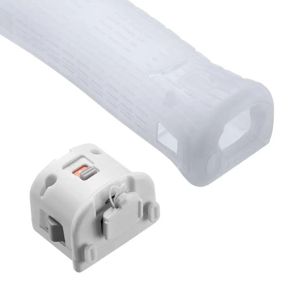 White Motion Sensor Accelerator Adapter for Wii Remote Controller