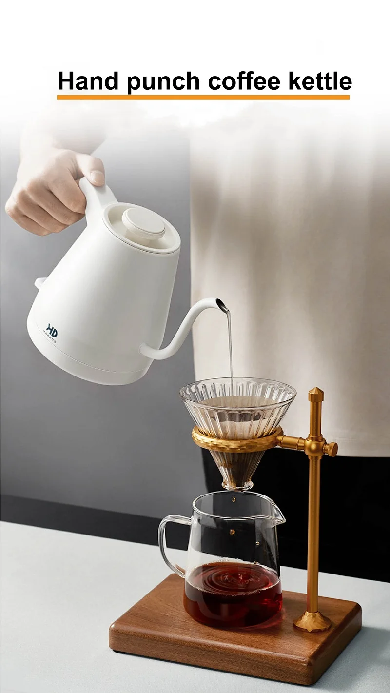 Description Picture 6 of item1500W Electric Gooseneck Coffee Pot Home Electric Kettle Auto Power Off 800ml Kung Fu Teapot Suitable For Tea/Coffee Office Po
