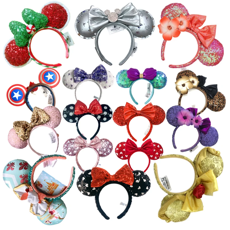 Disney Mickey Stirnband Weihnachtsbaum Donut Stirnband Peter Pan Cosplay Haarband Disneyland Buchstaben Stirnband Geschenk