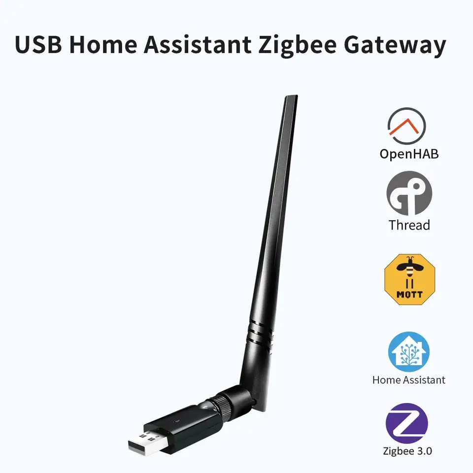 ZigBee3.0 Dongle USB Gateway Extender Support Home Assistant Open HAB ZigBee2MQTT Long Range Base EFR32MG21 Firmware Upgradeable image 1
