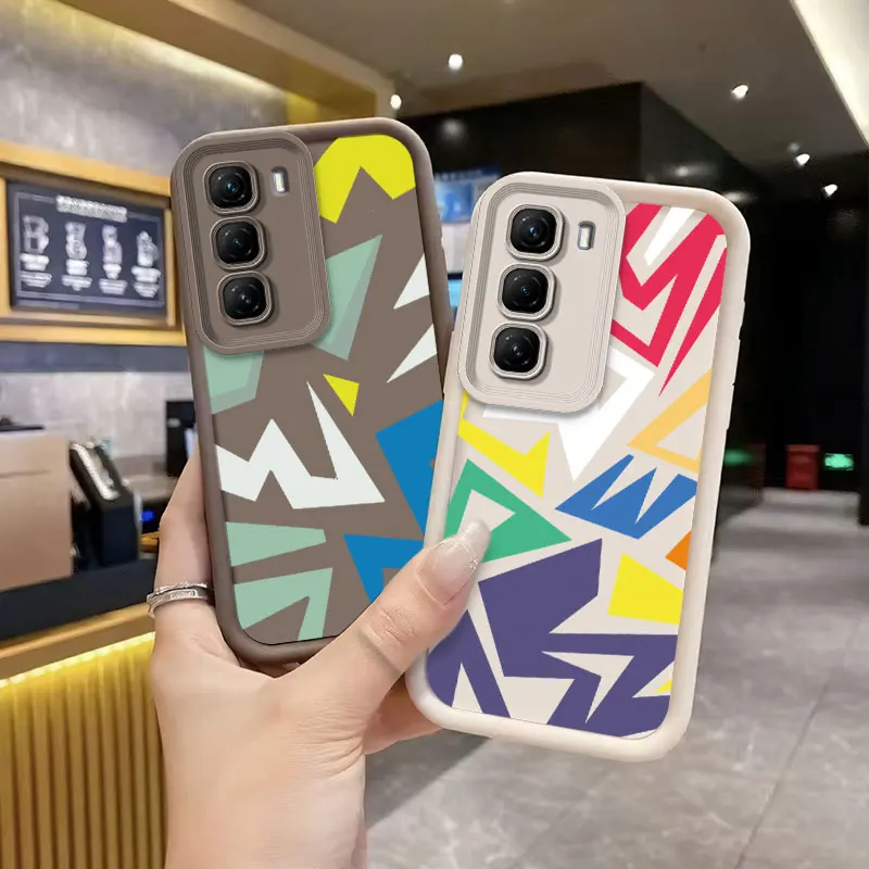 Fashion Graffiti Matte Silicone Shockproof Bumper Phone Case