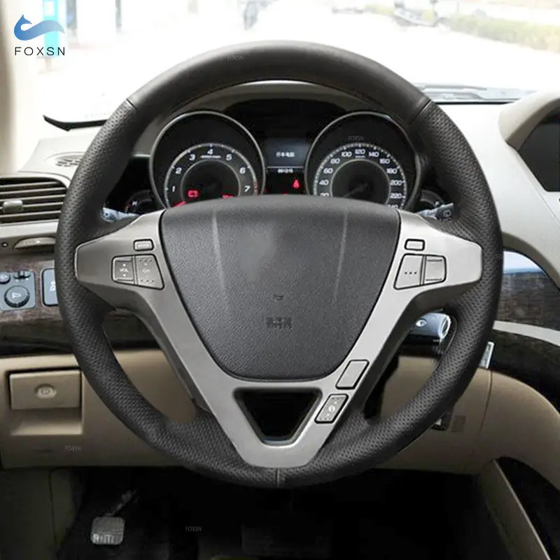 

Для Acura MDX 2007 2008 2009 2010 2011 2012 2013 искусственная оплетка для рук Защитная Перфорированная кожаная отделка черная