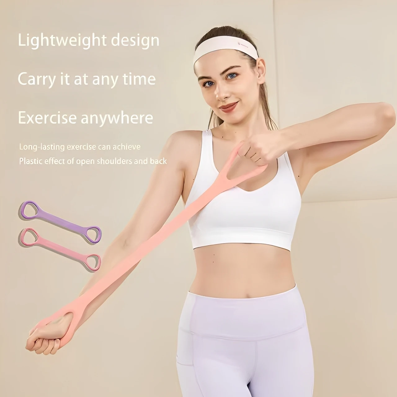 Figure-8 Yoga Stretch Strap 2