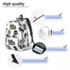 Ninja Kidz Pack Cartoon for Teens Student School Bookbag Canvas Daypack Middle High College with Pocket 4