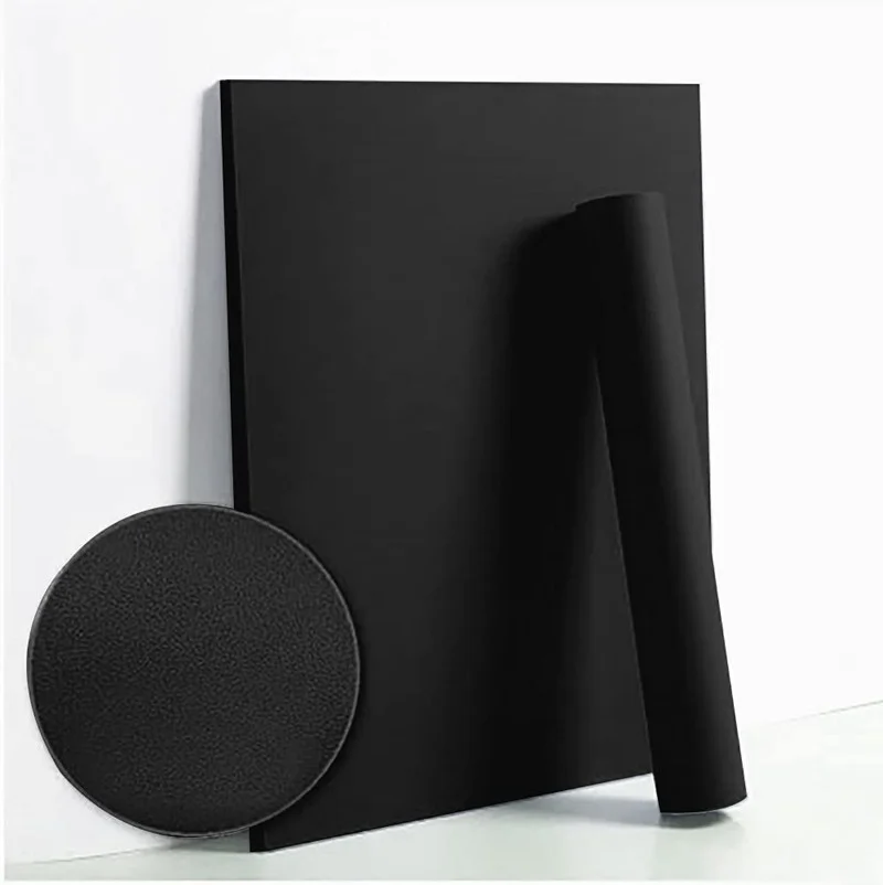 

Black Wallpaper Thicken Contact Paper Black Peel and Stick Wall Paper Paper Self Adhesive Wallpaper Removable Texture Vinyl Roll