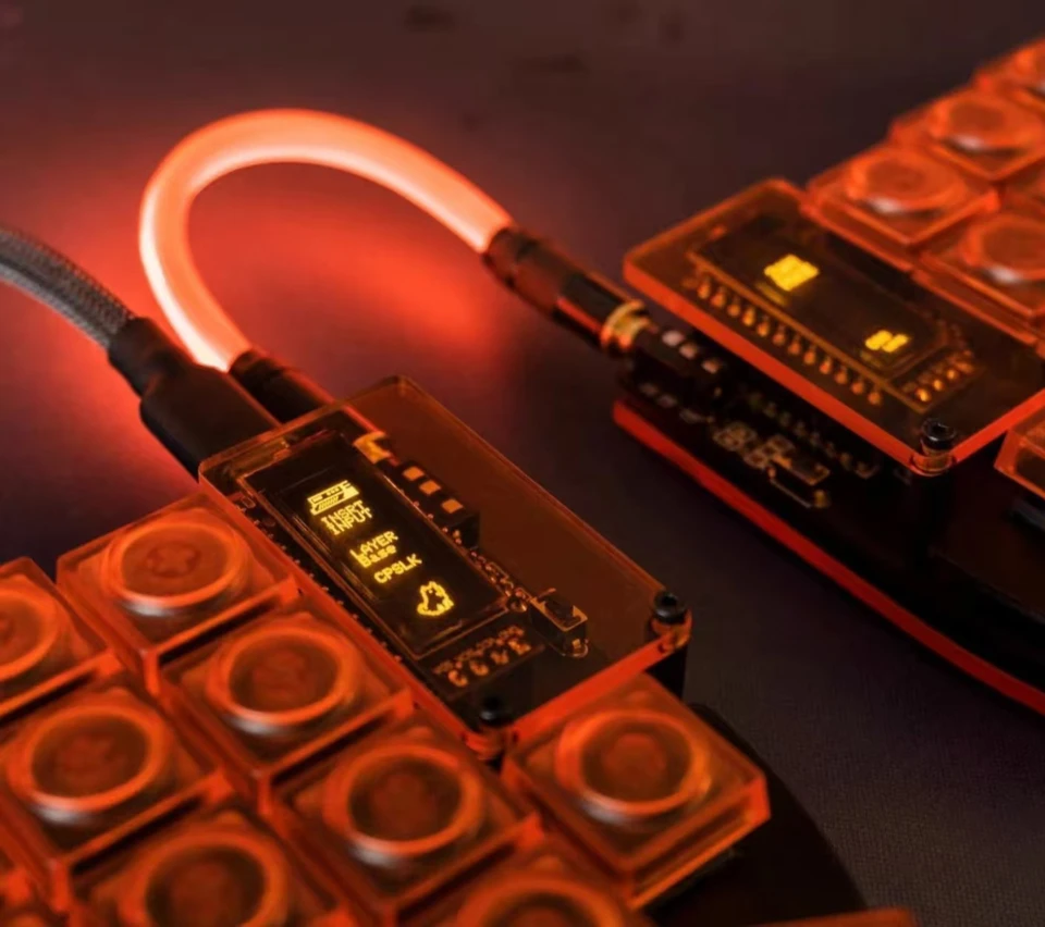 Lily58 Pro Low Profile Split Mechanical Keyboard Kit Support Hot