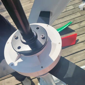 กังหันลมผลิตไฟฟ้า 20000 วัตต์ 12 โวลต์ 24 โวลต์ 48 โวลต์ 20 กิโลวัตต์ แบบ 3 ใบพัด แนวตั้ง พร้อมชุดควบคุมการชาร์จแบบไฮบริด MPPT สำหรับใช้ในบ้าน ครบชุด 1