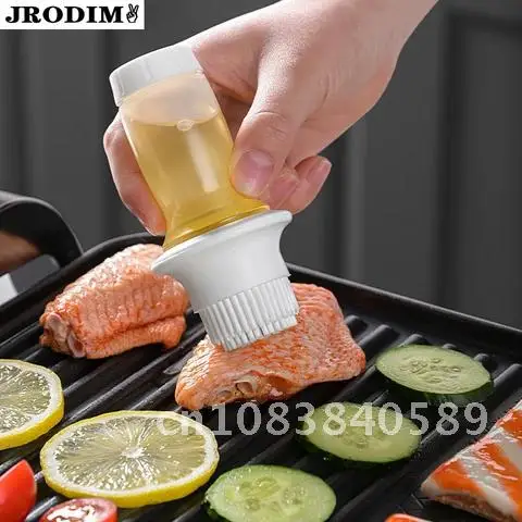 

Kitchen BBQ Tools Silicone Oil Bottle Oil Brush Barbecue Liquid Oil Honey Brushes Baking Pastry Brush Kitchen Accessories