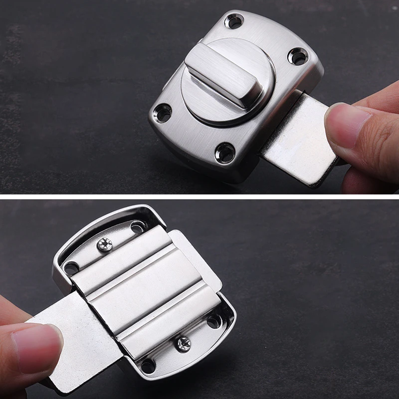Universal Door Latch Zinc Alloy Door Buckle Bedroom Bathroom Deadbolt Anti-theft Lock door latch