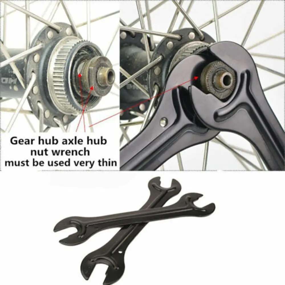 

Carbon Steel Pedal Hex Combination Cycling Bicycle Head Open End Wrench Bike Repair Tool Wheel Hub Cone Spanner