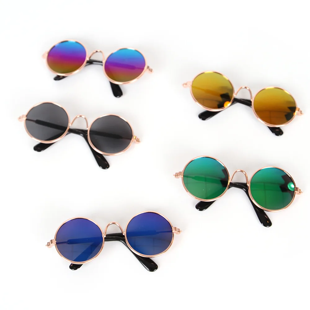 Gafas de sol redondas Retro para mascotas, accesorios para fotos, productos para mascotas - Imagen 3